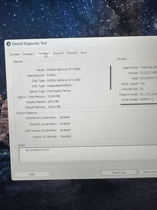 Laptop lenovo legion y720