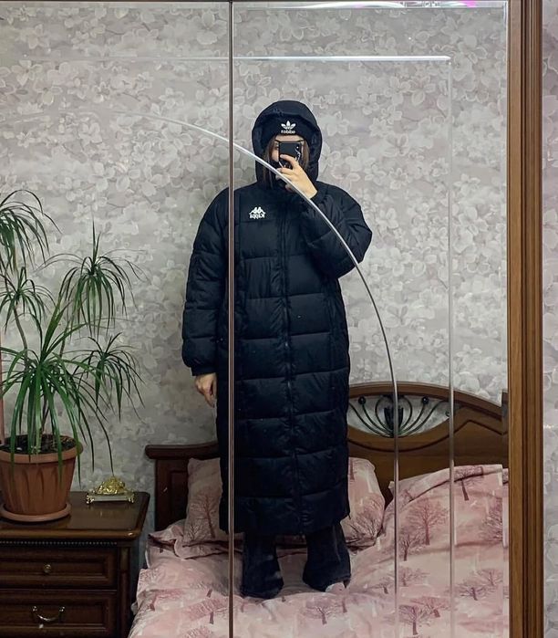 Пуховик зимний теплый