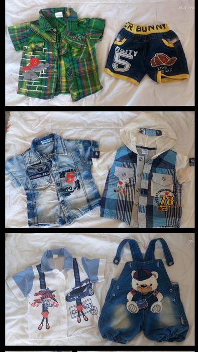 Летние костюмчики для малыша