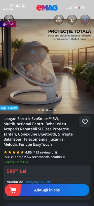 Vand balansoar bebe evosmart