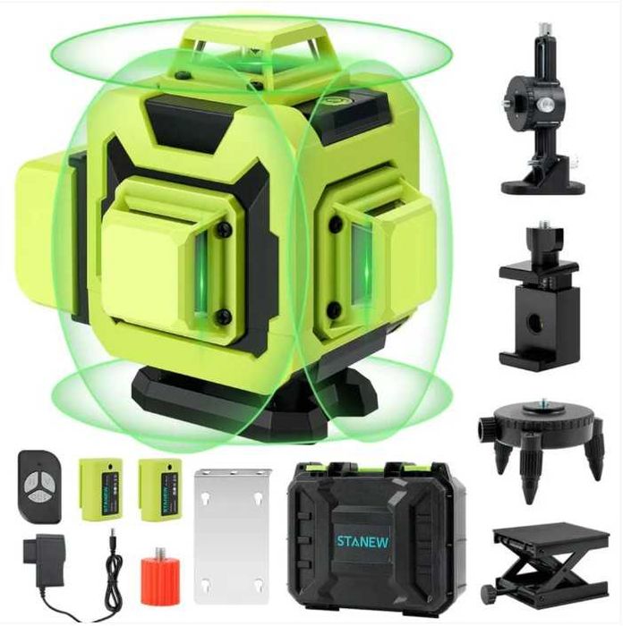 Nivel Laser Verde 4D 16 Linii STANEW Autonivelare 360°