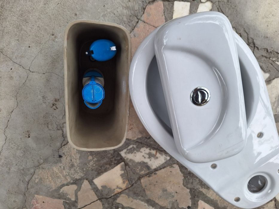 Set vas wc nou stativ, ceramic, cu rezervor