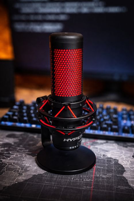 HyperX QuadCast USB кондензаторен микрофон – професионално аудио