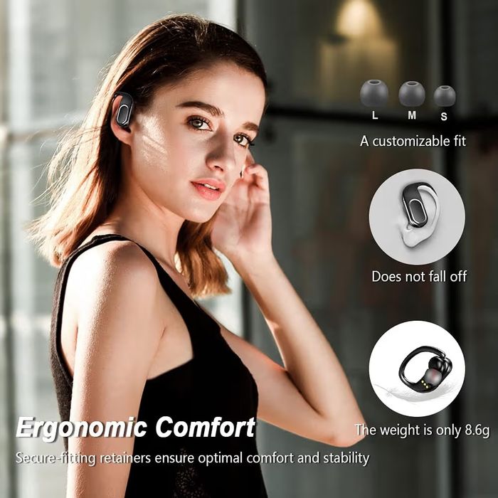 Bluetooth Headphones In-Ear, 60H Playtime, IPX7 Waterproof