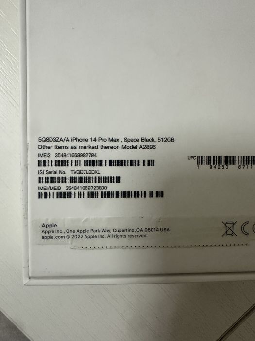 Iphone 14 pro max 512Гб