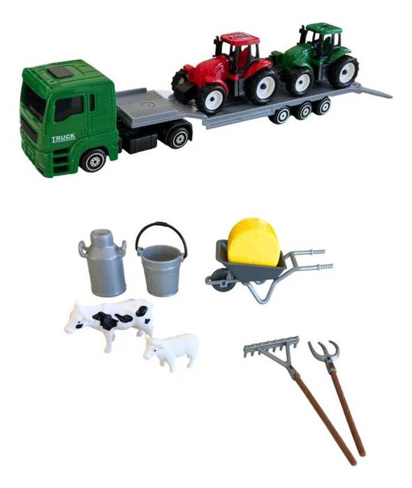 Детски комплект Ферма с камион, трактор и аксесоари
