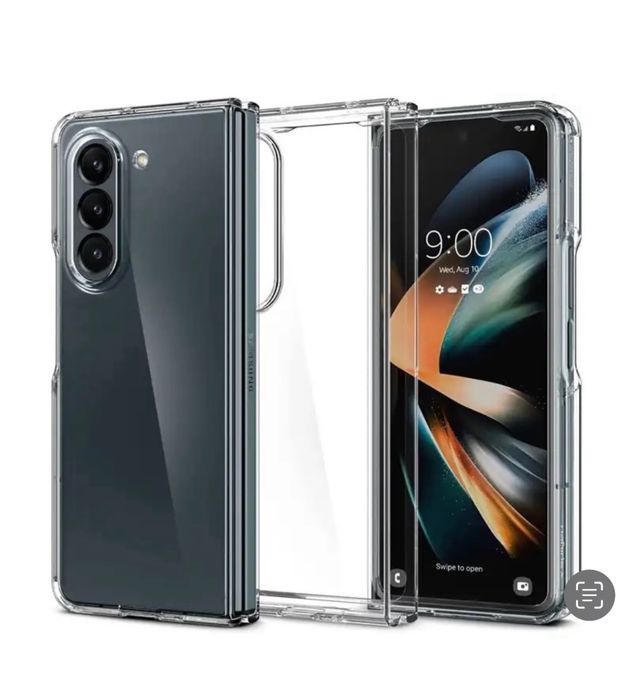 Samsung Z Fold 2 3 4 5 6 Husa Slim Semi Transparent Plastic Fata Spate