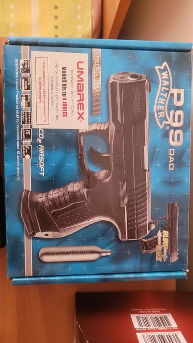 Pistol airsoft walter p99 dao,putere 4  jouli