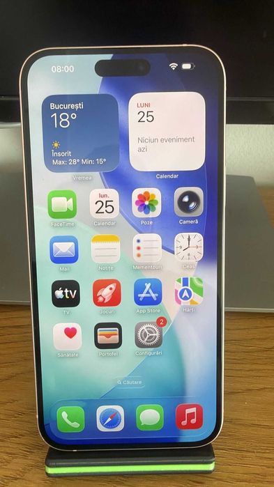 Apple 15Plus IPhone Roz Impecabil 10 din 10 , 128 Gb , Sanatate baterie 90%