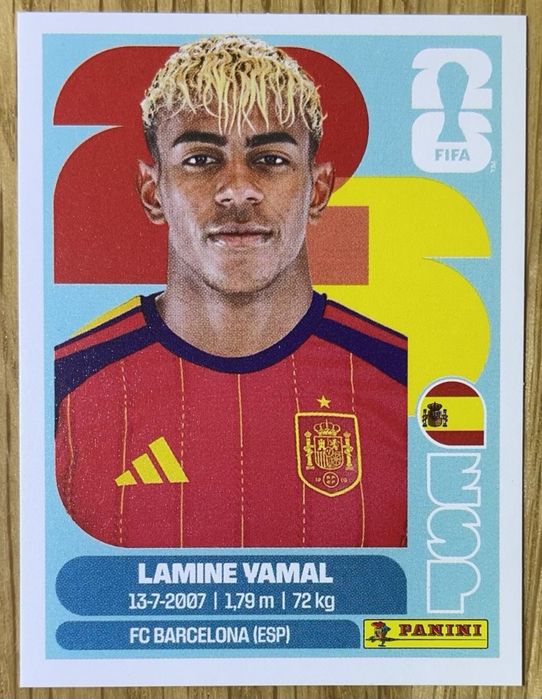 Sticker Panini Cupa Mondiala 2026 Lamine Yamal Ronaldo Messi