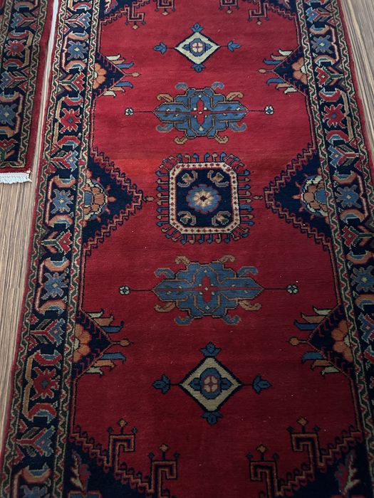 Covor lana tesut manual 2 buc (nou) 90x180 cm