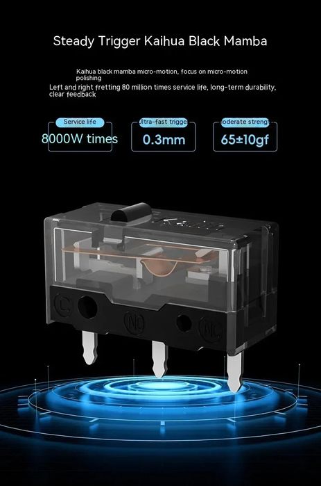 беспроводная игровая мышка metapanda p1 pro4k, ajazz aj159, 179