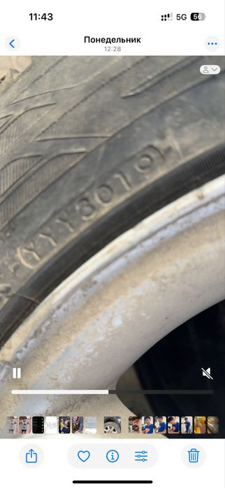 Зима с шипами. Диски с шинами