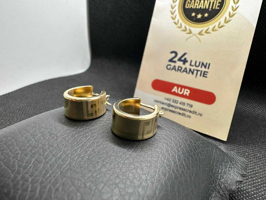 Cercei aur 14k 2.97g (AG29 Siraj B.34456.1) Garantie 2 ani!