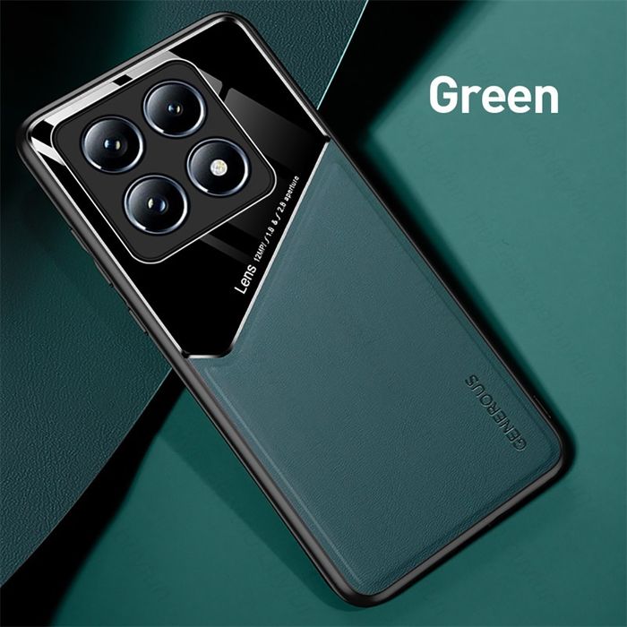 Xiaomi 15 / 14T Pro / GENEROUS Кожен кейс гръб с магнит