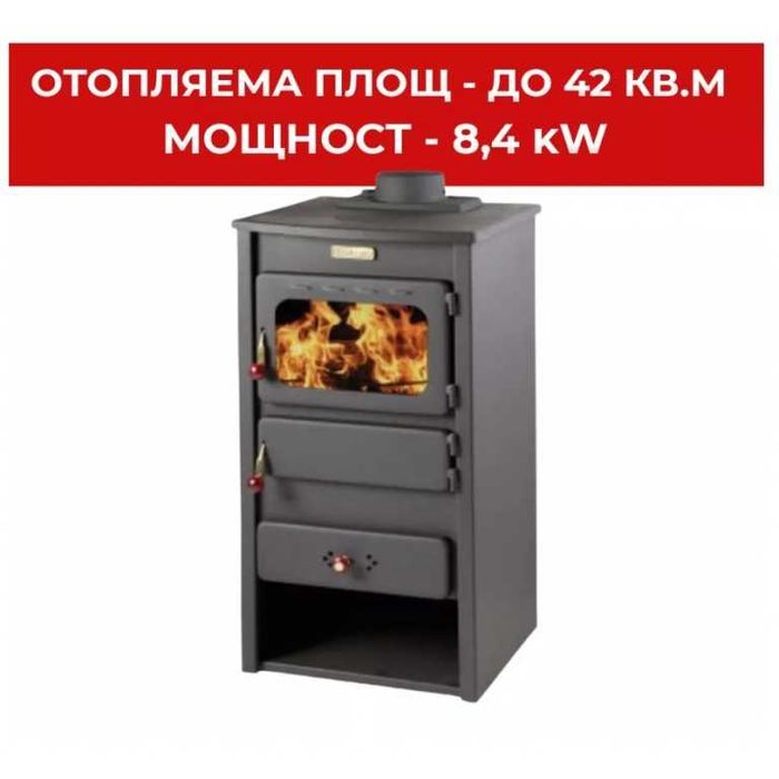 Камина купро лукс чугунен плот