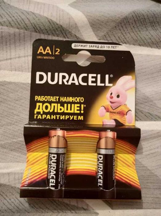 Батарейка DURACELL AAA и батарейки DURACELL AA