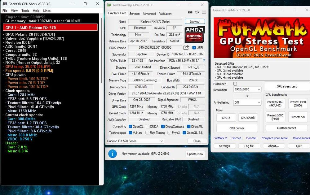 Vand rx 570 Sapphire