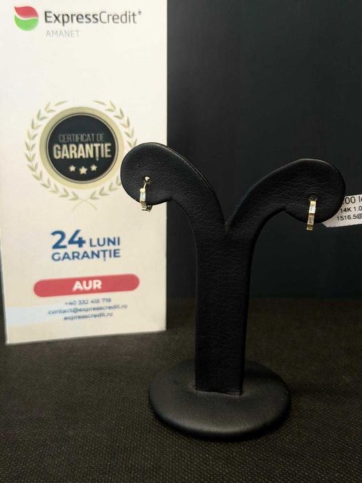 (AG51) Cercei aur 14k 1.07g b1516.5 - Garantie 2 ani!
