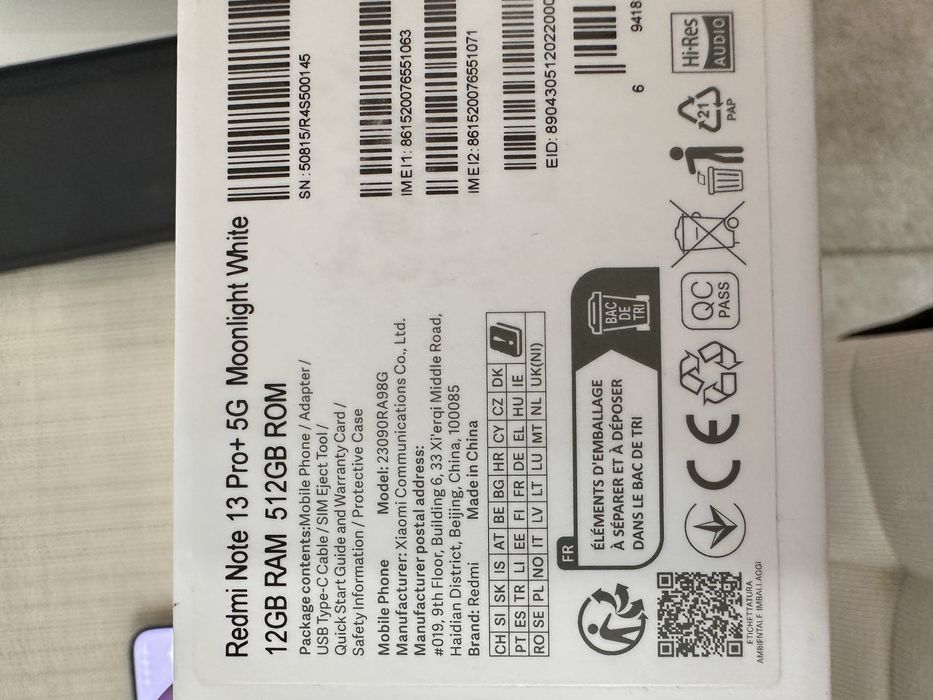 Vand Xiaomi Redmi Note 13 Pro+