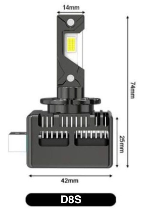 Becuri LED D8S D8R Canbus  12V-24V  50000LM set 2buc