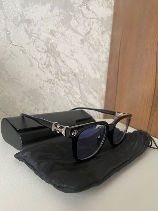 Чёрные очки Black Chrome Hearts