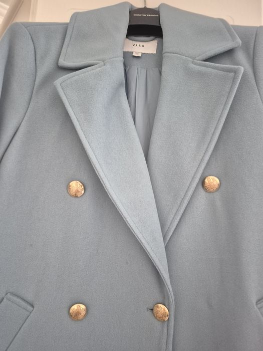 Palton elegant albastru