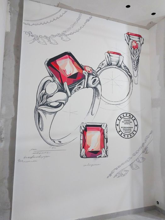 Художник, роспись стен