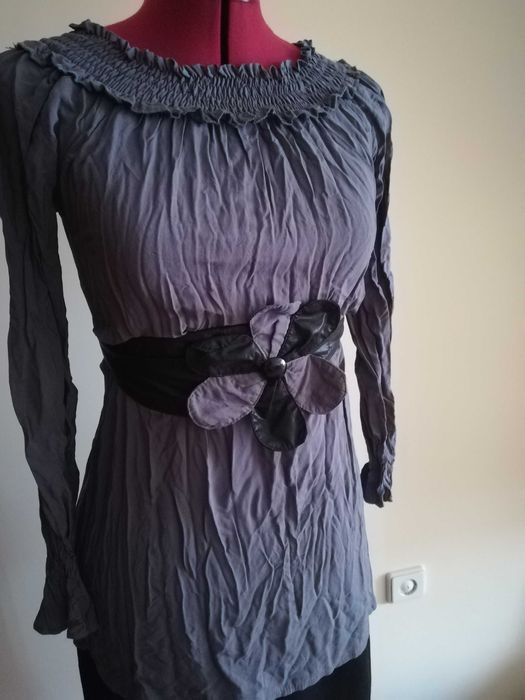 Дамска блуза с паднали рамене