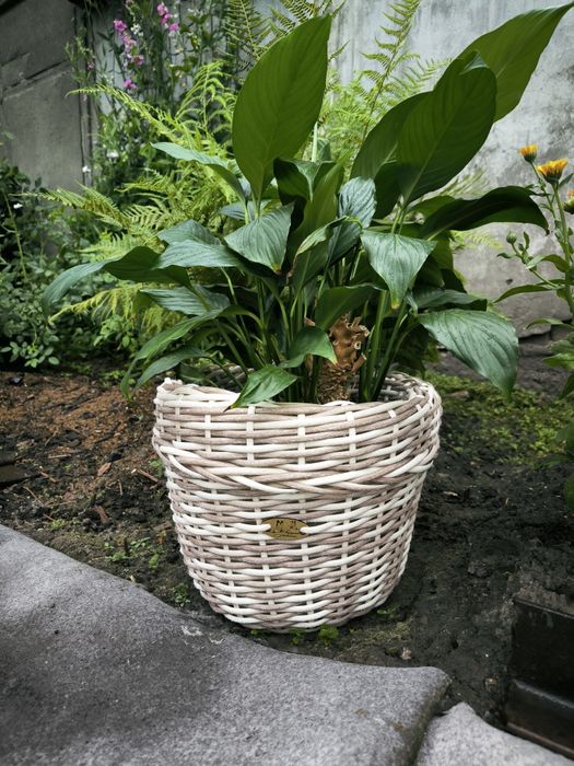 Кашпо из ротанга
