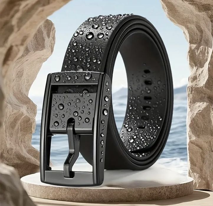 Мъжки силиконов колан с пластмасова тока