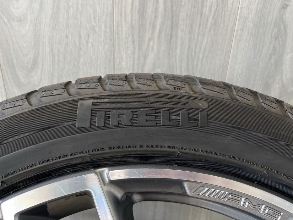Оригинални джанти 19 цола АМГ 5х112 за Мерцедес ГЛЦ W253, ГЛЦ 43 АМГ/AMG със зимни гуми 245/45/19