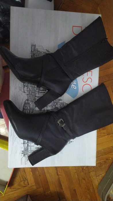 продам кожаные сапоги, ботильоны