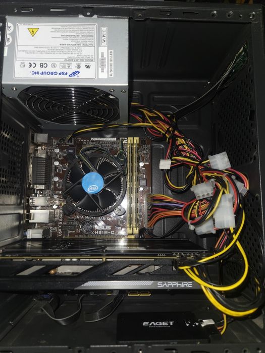 Компютър с i5 4690-3.5GHz, 16GB Ram, R9 380 4gb, Ssd 250gb