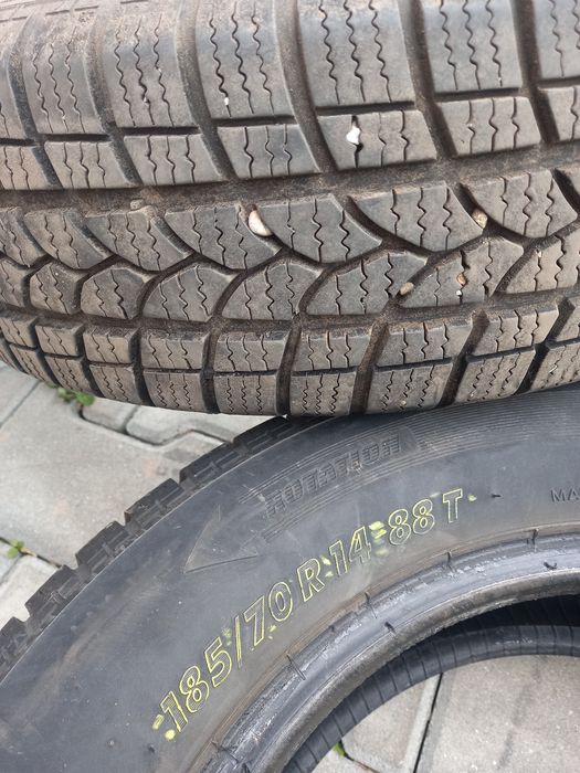 2 cauciucuri iarnă 185/70 R14