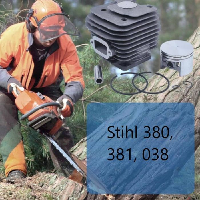 Set motor, kit cilindru pentru drujba Stihl 380, 381, 038, 52mm,