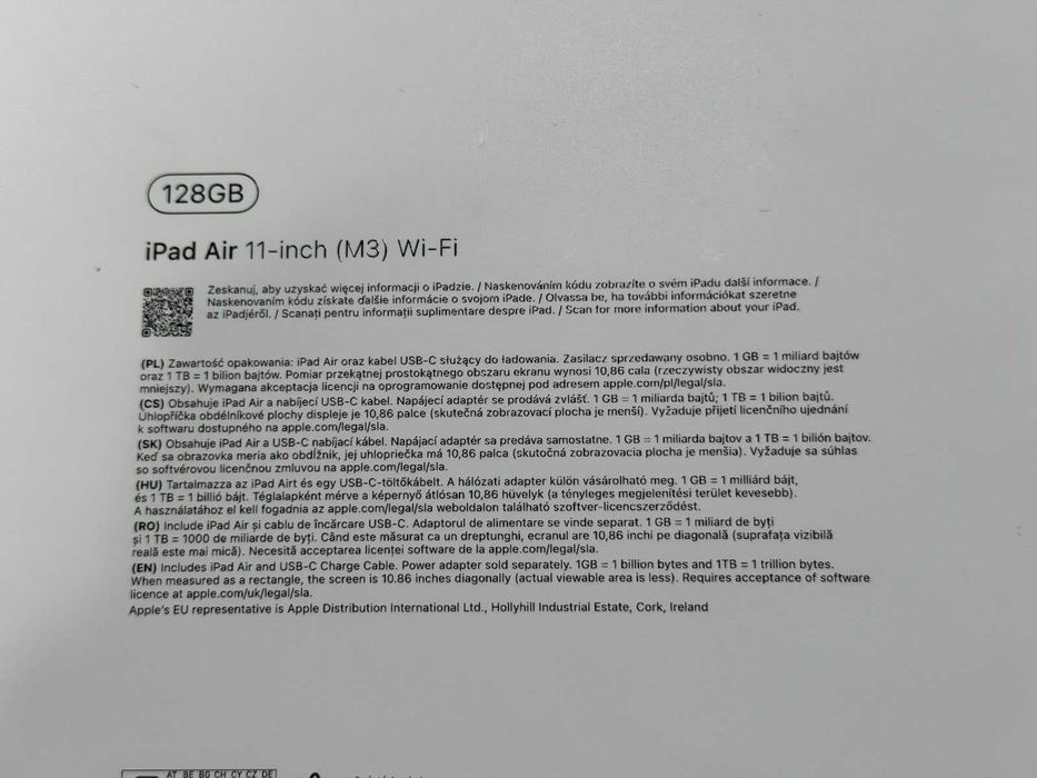НОВ! Apple iPad Air 11 Wi-Fi 128GB Space Grey (M3) - ГАРАНЦИЯ!
