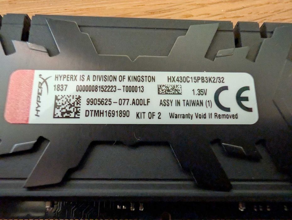 Memorie RAM kit 32 GB (2 x 16 GB) DDR4 HyperX Predator Black