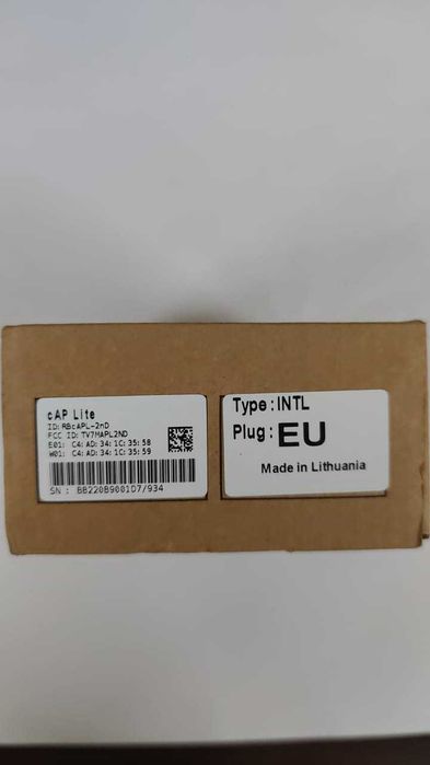 Точка доступа Mikrotik cAP lite (новый)