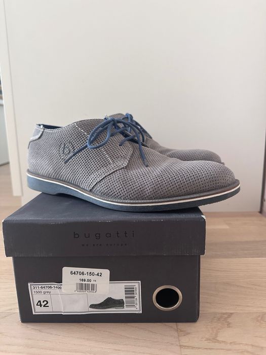 Мъжки кожени обувки Bugatti