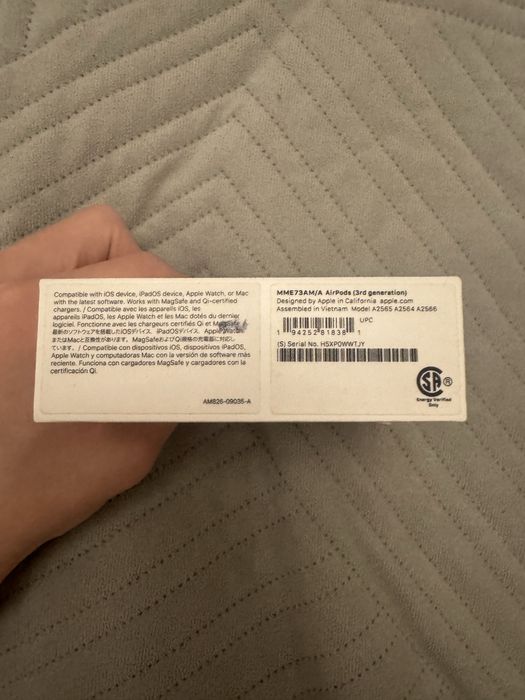 Оригинал Air pods 3 with magsafe