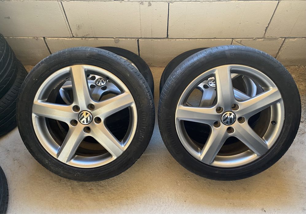 Jante R17 Originale Vw Anvelope Continental 235/45 Vara
