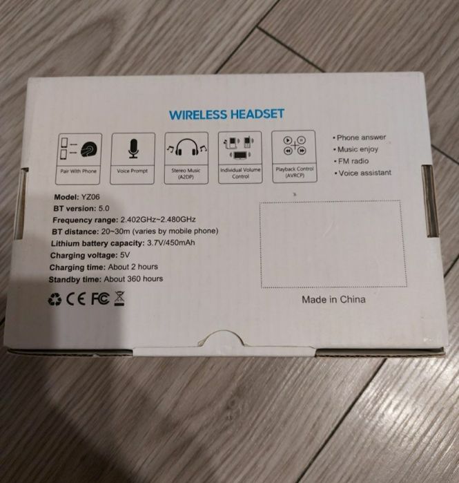 Vand Casca Bluethoot/Wireless Moto YZ06