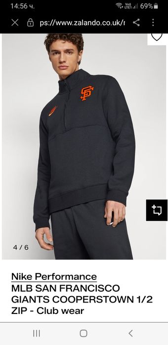 Nike Performance San Francisco Giants Cooperstown  XL НОВО!  ОРИГИНАЛ!