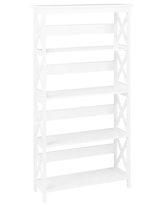 NOU Biblioteca cu 4 rafturi "FOSTER", alb