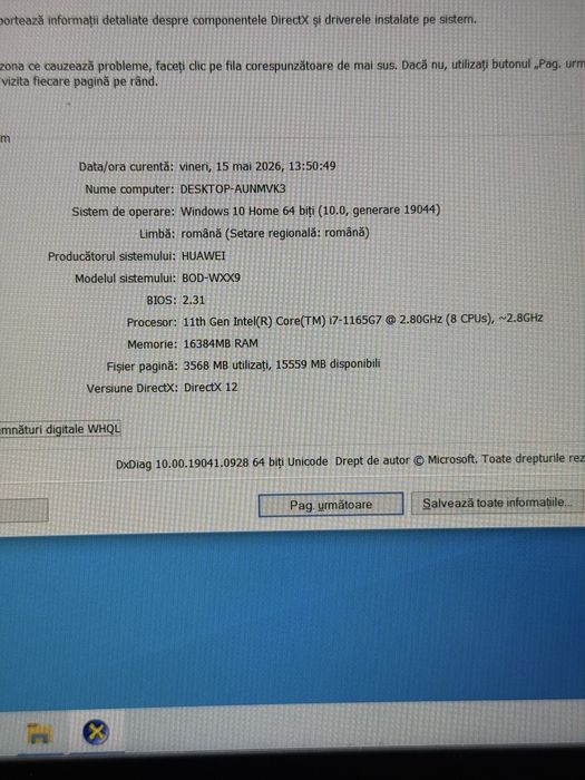 Laptop Huawei i7 16 GB Ram 512 GB SSD