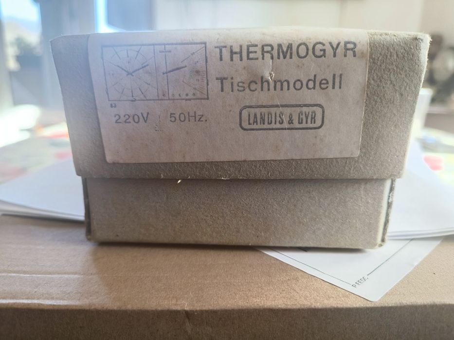 Termometru cu ceas Elvețian  vintage /Thermogyr  Tischmodel II