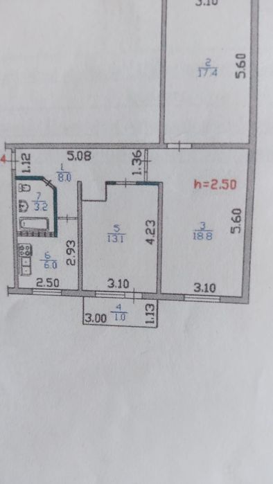 Продаётся 3х ком. квартира