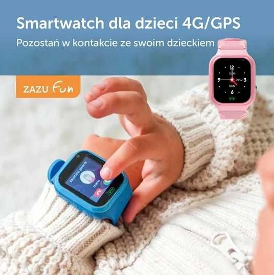 Детски смарт часовник Zazu Fun, син
