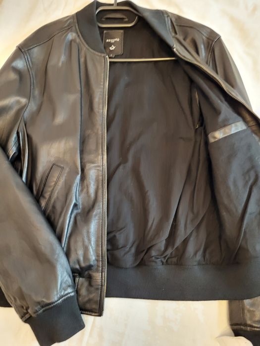 Geaca de piele neagra noua Rehard